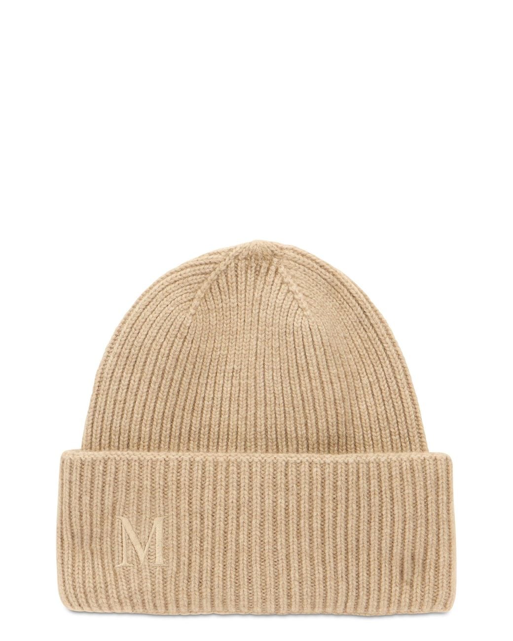 Max Mara Natural Beanie With Cuff