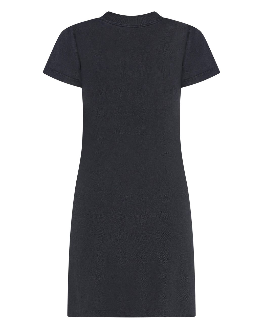 Balenciaga Black Cotton Pique Polo Dress Cotton; Trim: Polyester