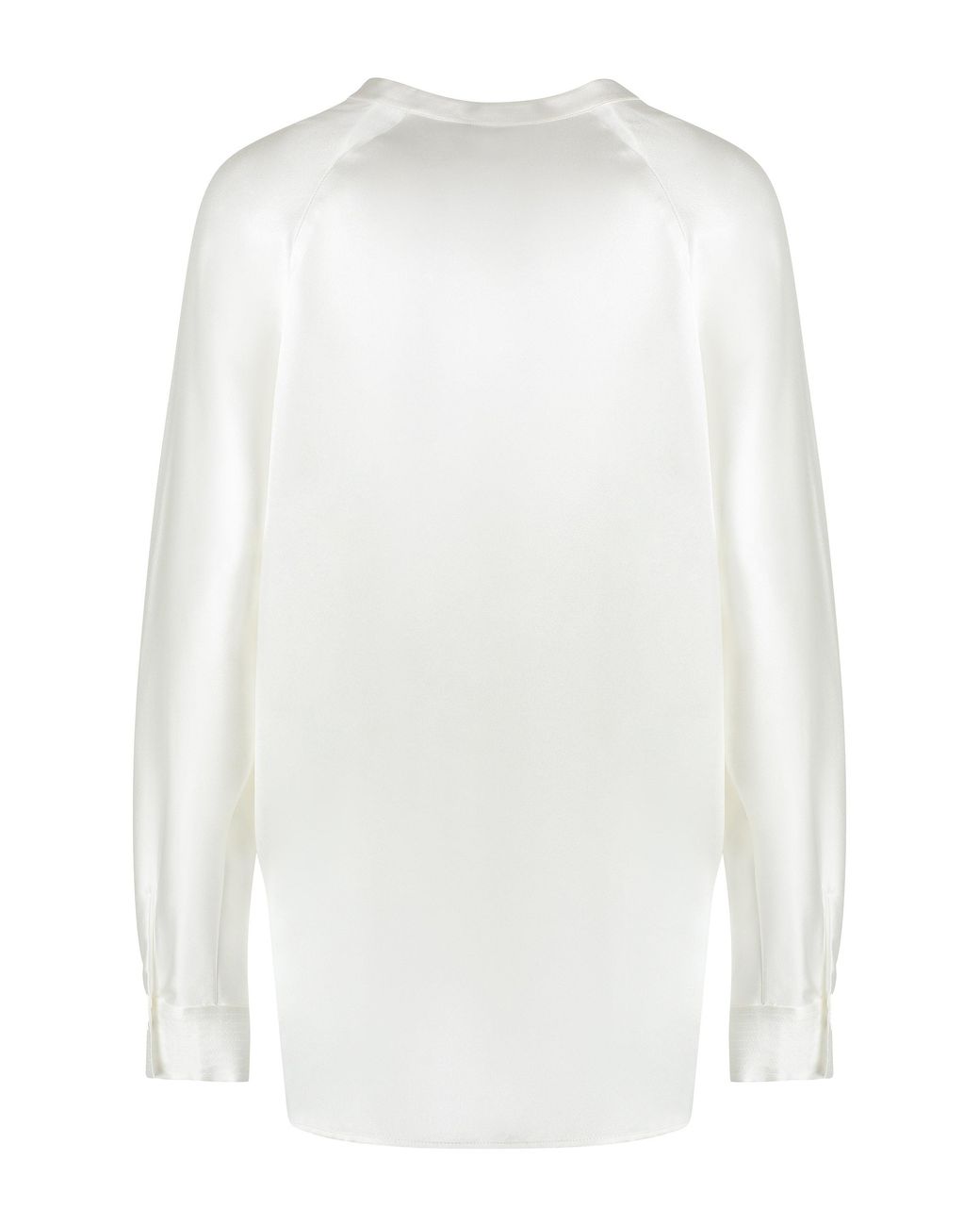 Vince White Silk Blouse