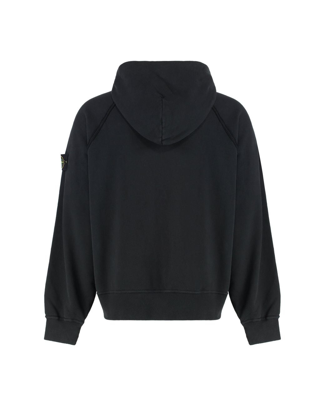 Stone Island Black Cotton Hoodie (Cotton Jumpers for men
