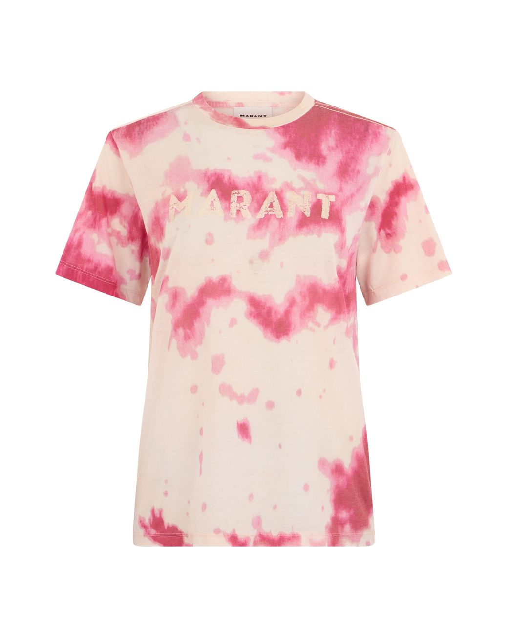 Isabel Marant Pink T-Shirt Tie-Dye Cotton T-Shirts & Jerseys