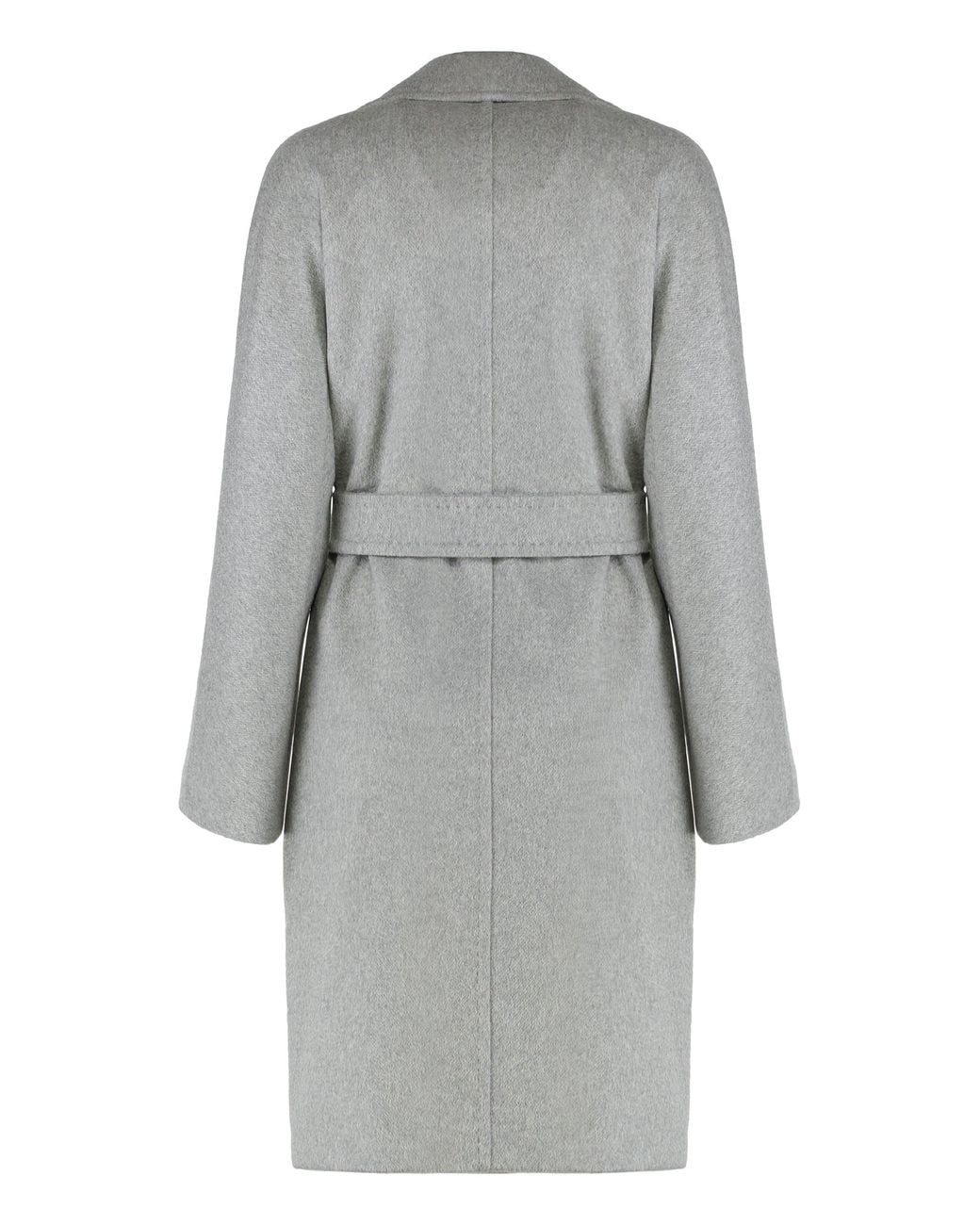 Max Mara Gray Double-Breasted Coat