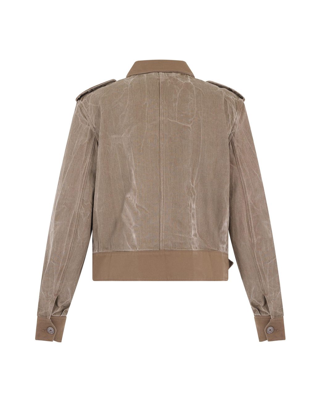 Our Legacy Brown Denim Jacket With Flap Pockets Cotton for men