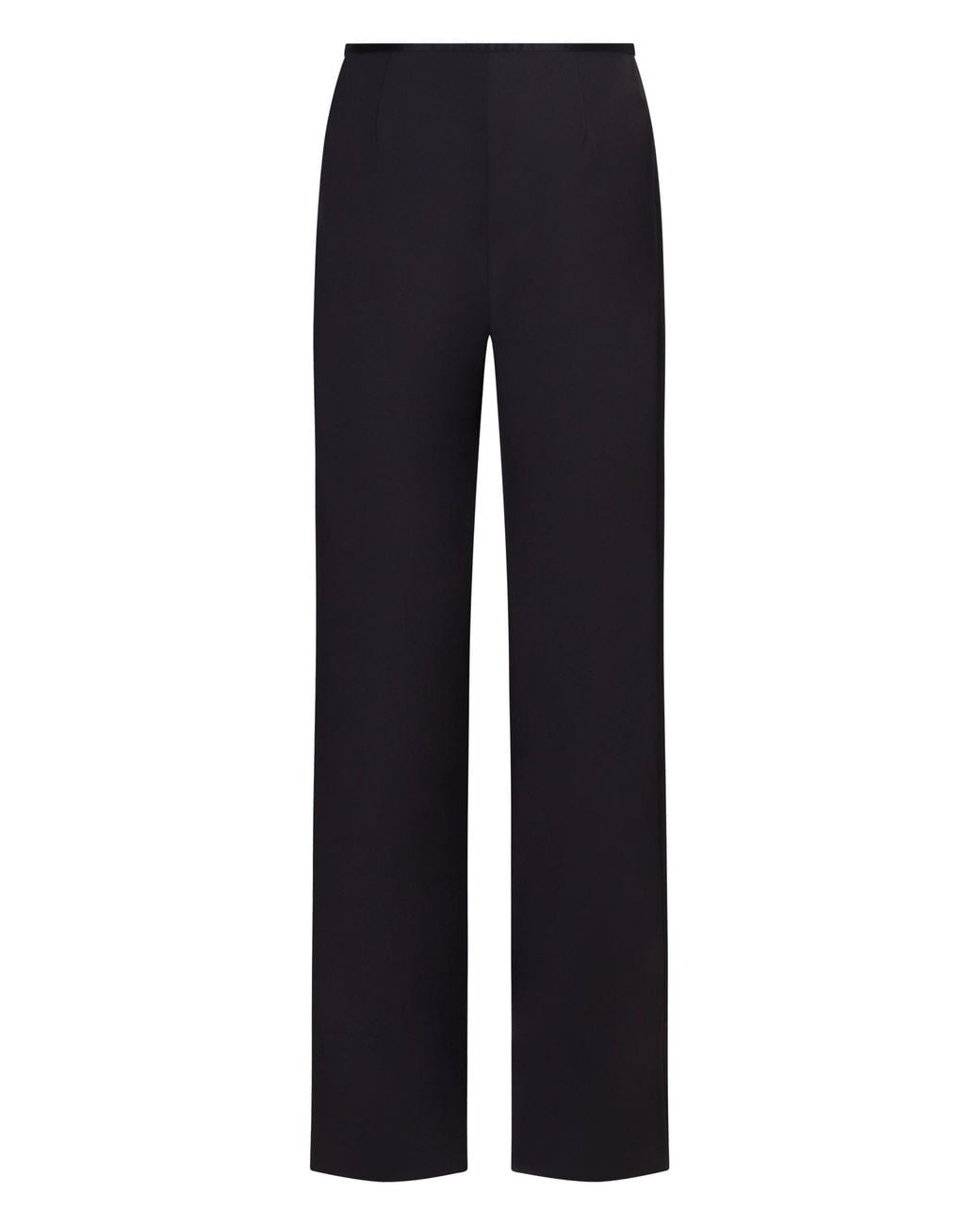 Emporio Armani Blue Crepe Wide-Leg Trousers