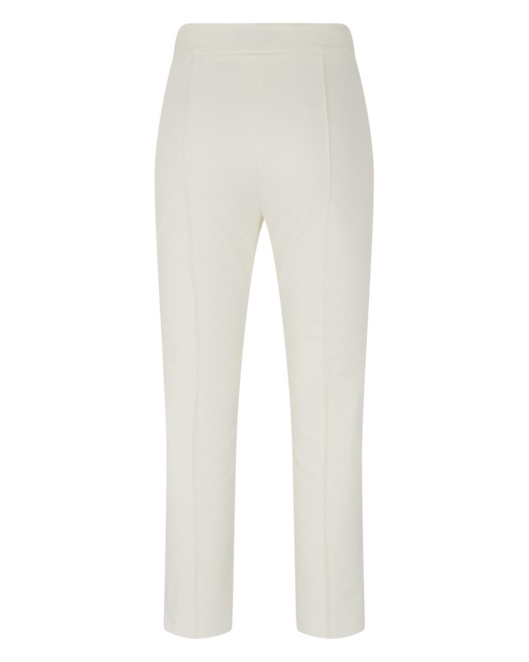 Elisabetta Franchi White Slim Fit Trousers