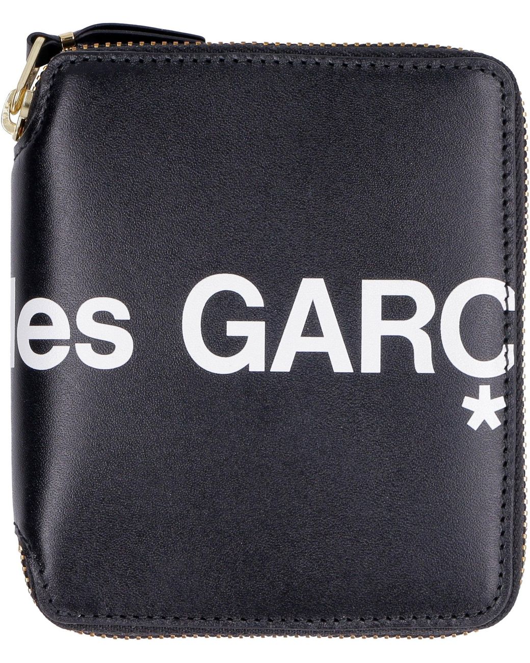 Comme des Garçons Blue Huge Leather Zip Around Wallet