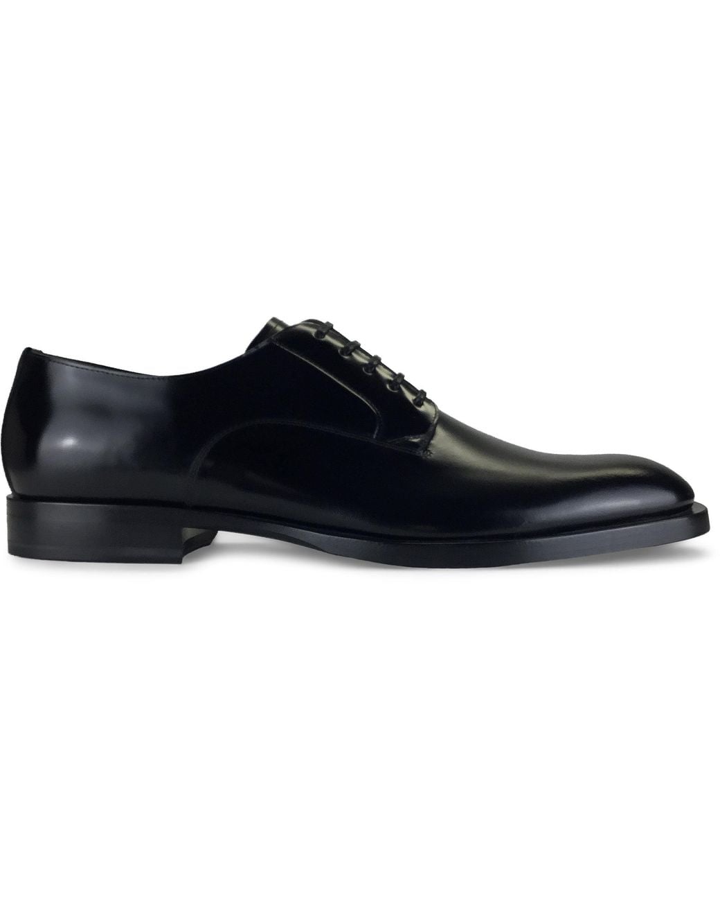 Dolce & Gabbana Black Patent Leather Lace-Up Shoes for men