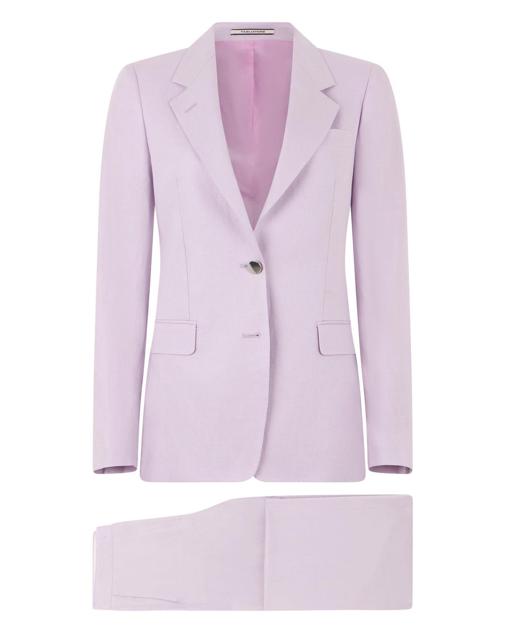 0205 Tagliatore Purple Single-Button Blazer