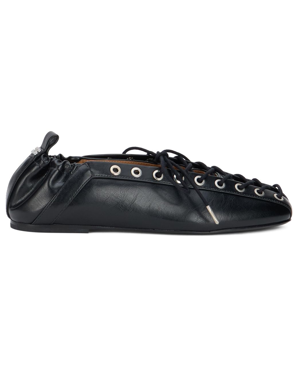 Ganni Black Ballet Shoes Polyurethane Ballerina