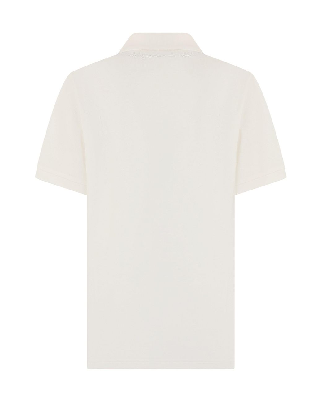 Moncler White Short Sleeve Polo Shirt Cotton for men