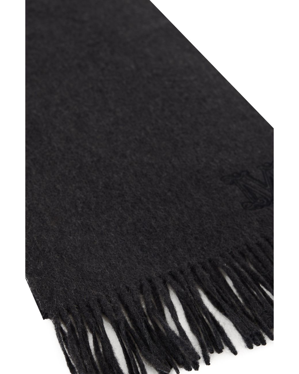 Max Mara Black Scarf With Fringes