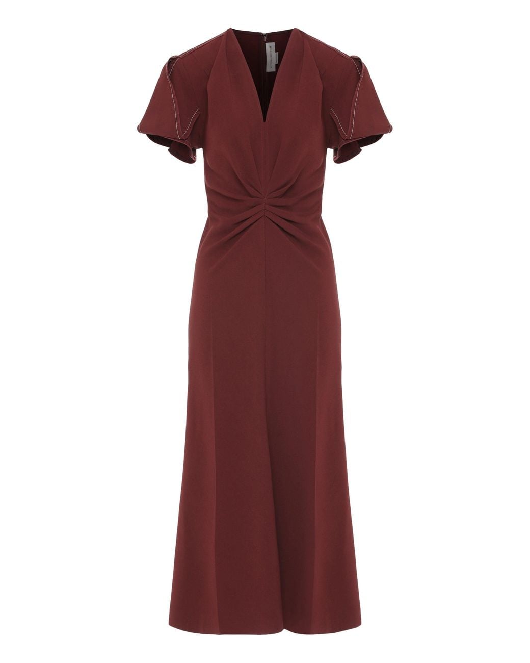 Victoria Beckham Red Midi Dress Eve