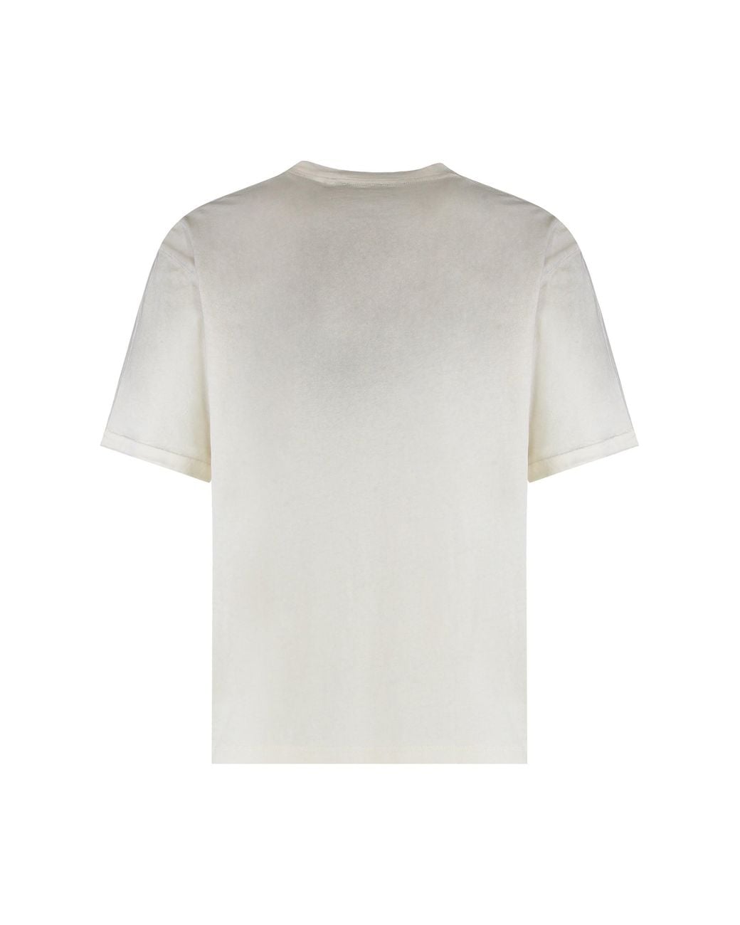 Axel Arigato White Crew Neck T-Shirt Distort Light for men