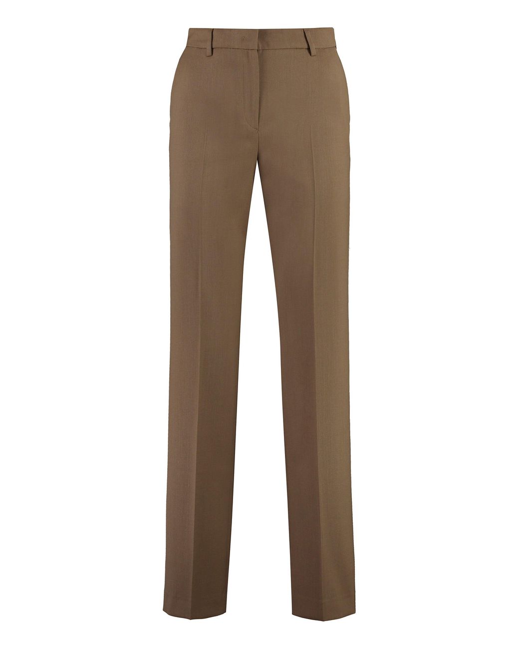 PT01 Brown Ambra Wool Blend Trousers