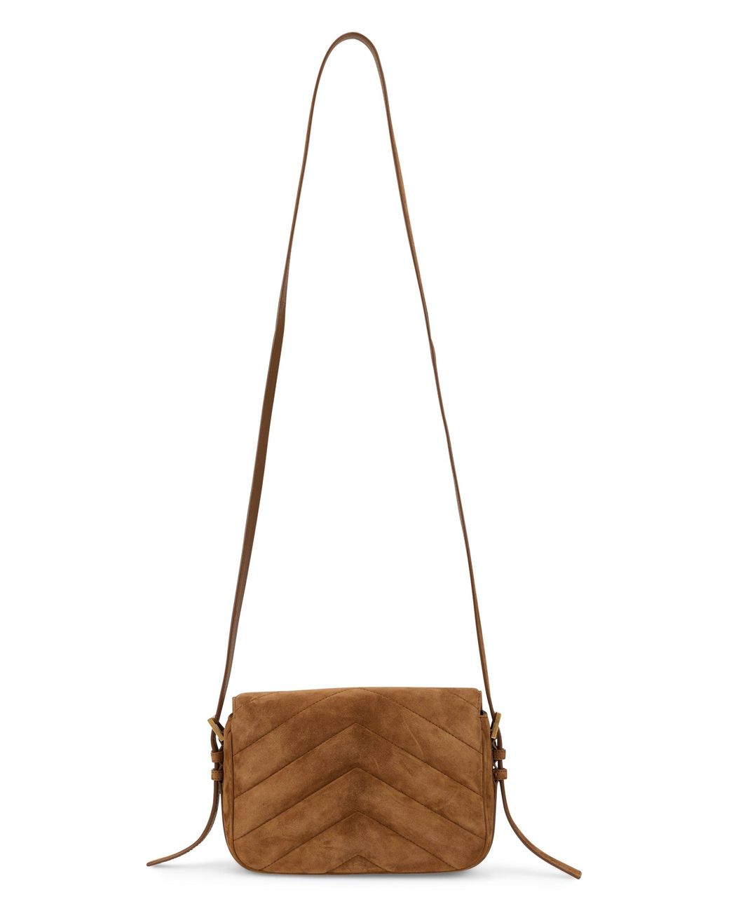 Saint Laurent Brown Shoulder Bag With Logo
