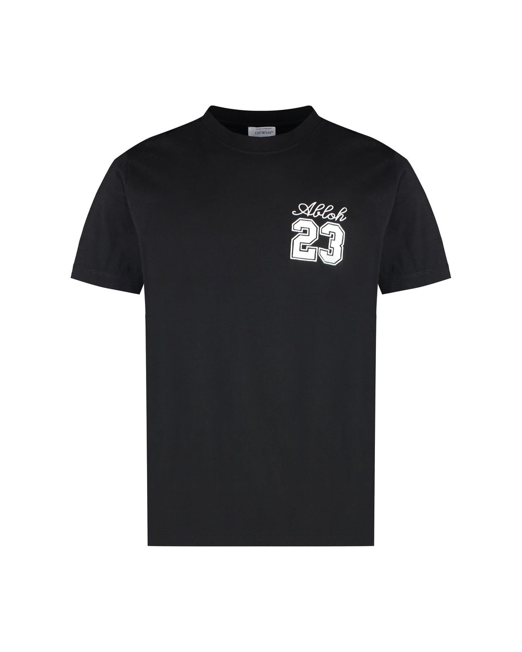 Off-White c/o Virgil Abloh Black Cotton Crew-Neck T-Shirt T-Shirts for men