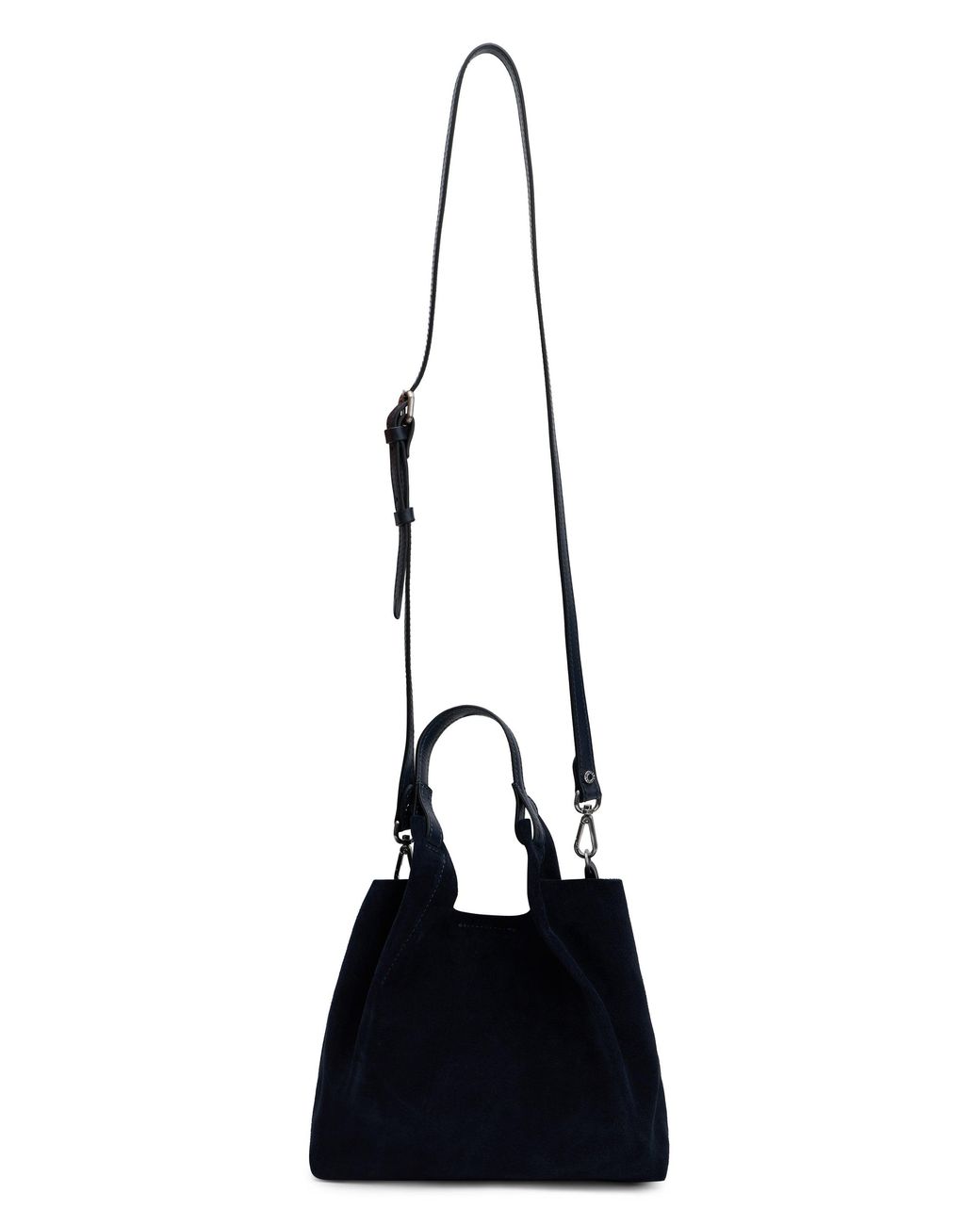 Gianni Chiarini Blue Suede Tote Handbag