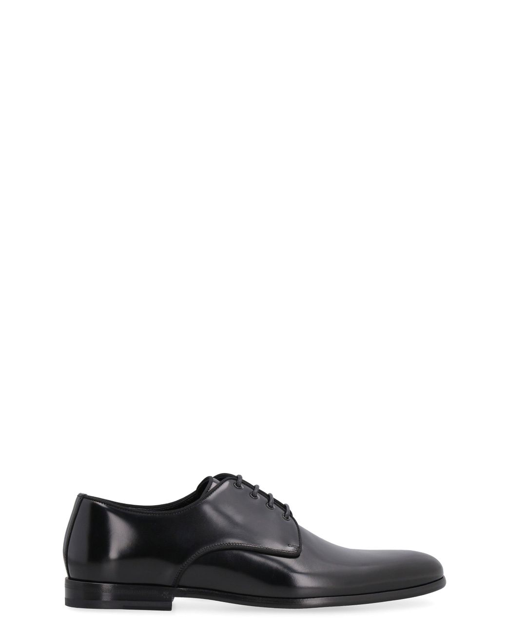 Mens Shoes Lace-ups Derby shoes Dolce & Gabbana Leather Classic Derby Shoes in Black for Men Save 7% 