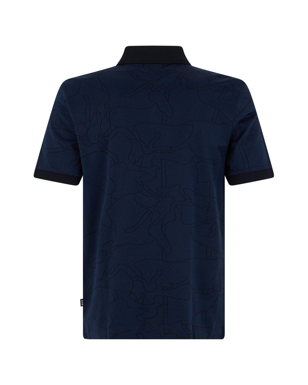 Boss Blue Short Sleeve Polo for men