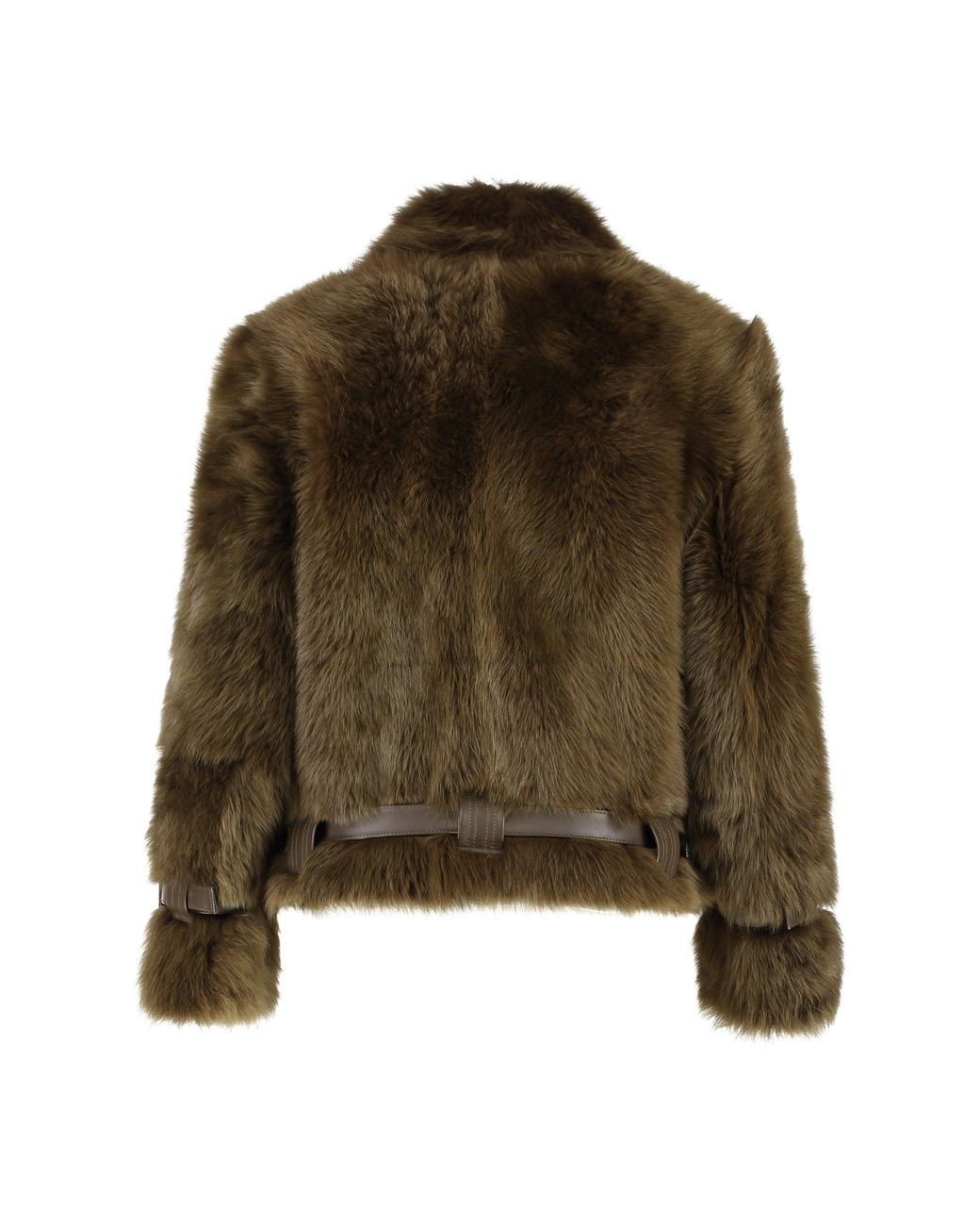 Tom Ford Brown Fur And Leather Jacket