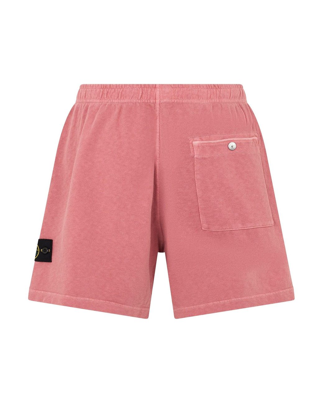 Stone Island Pink Bermuda With Logo for men