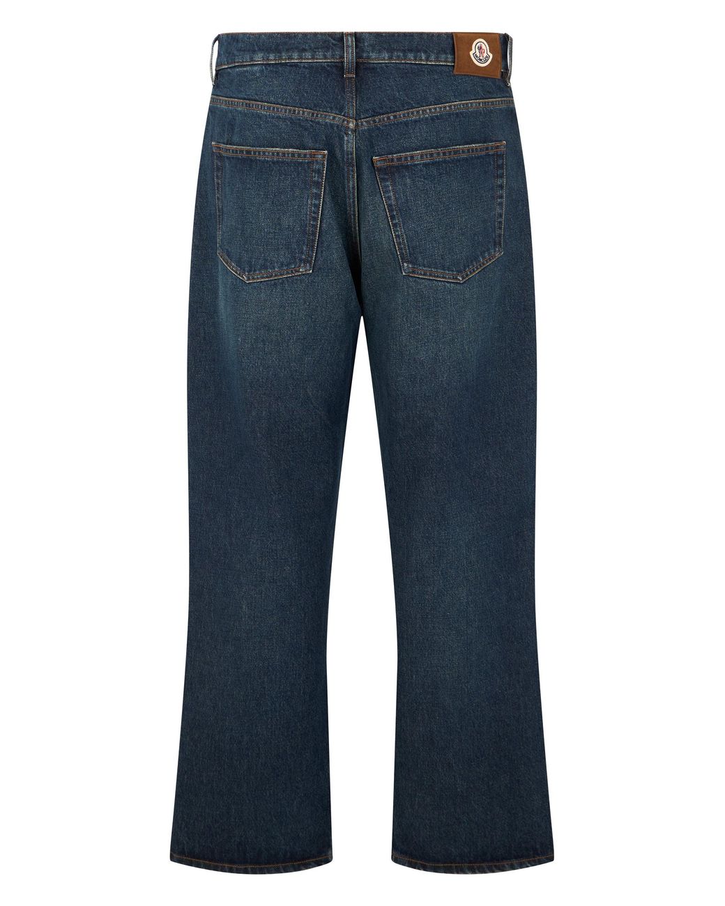 Moncler Blue Straight Leg Jeans for men