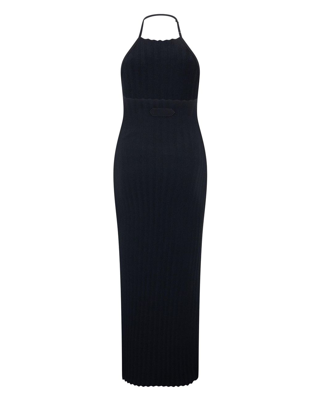 Jacquemus Blue Elegant Long Dress With Heart Neckline