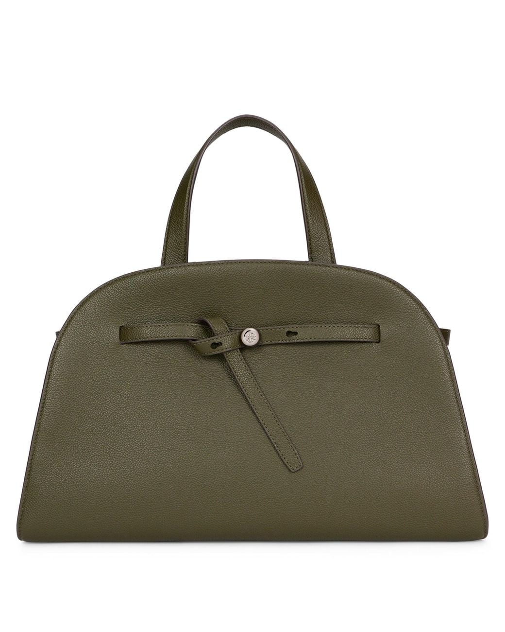Tory Burch Green Romy Travel Handbag With Top Handles & Shoulder Strap, 25 Cm X 41 Cm X 13 Cm