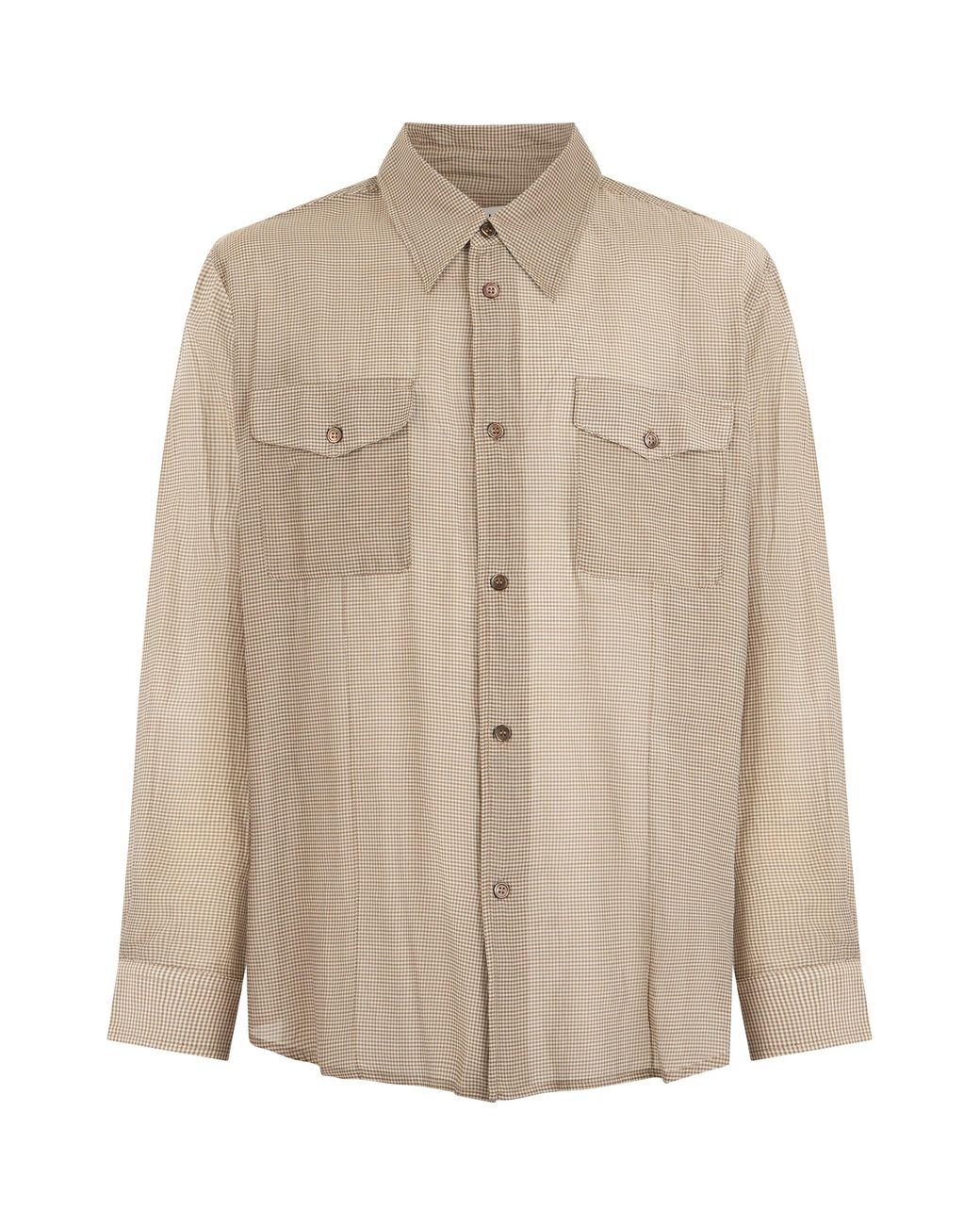 Our Legacy Natural Shirt Checkered Cotton for men
