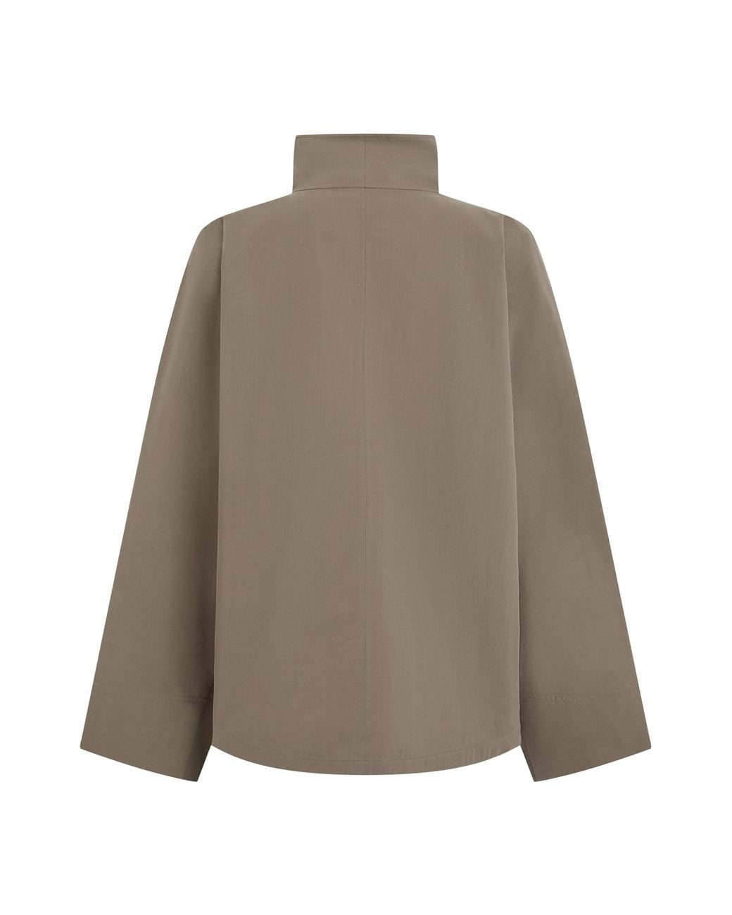Totême Brown Windbreaker Parachute Jacket Made Of Fabric
