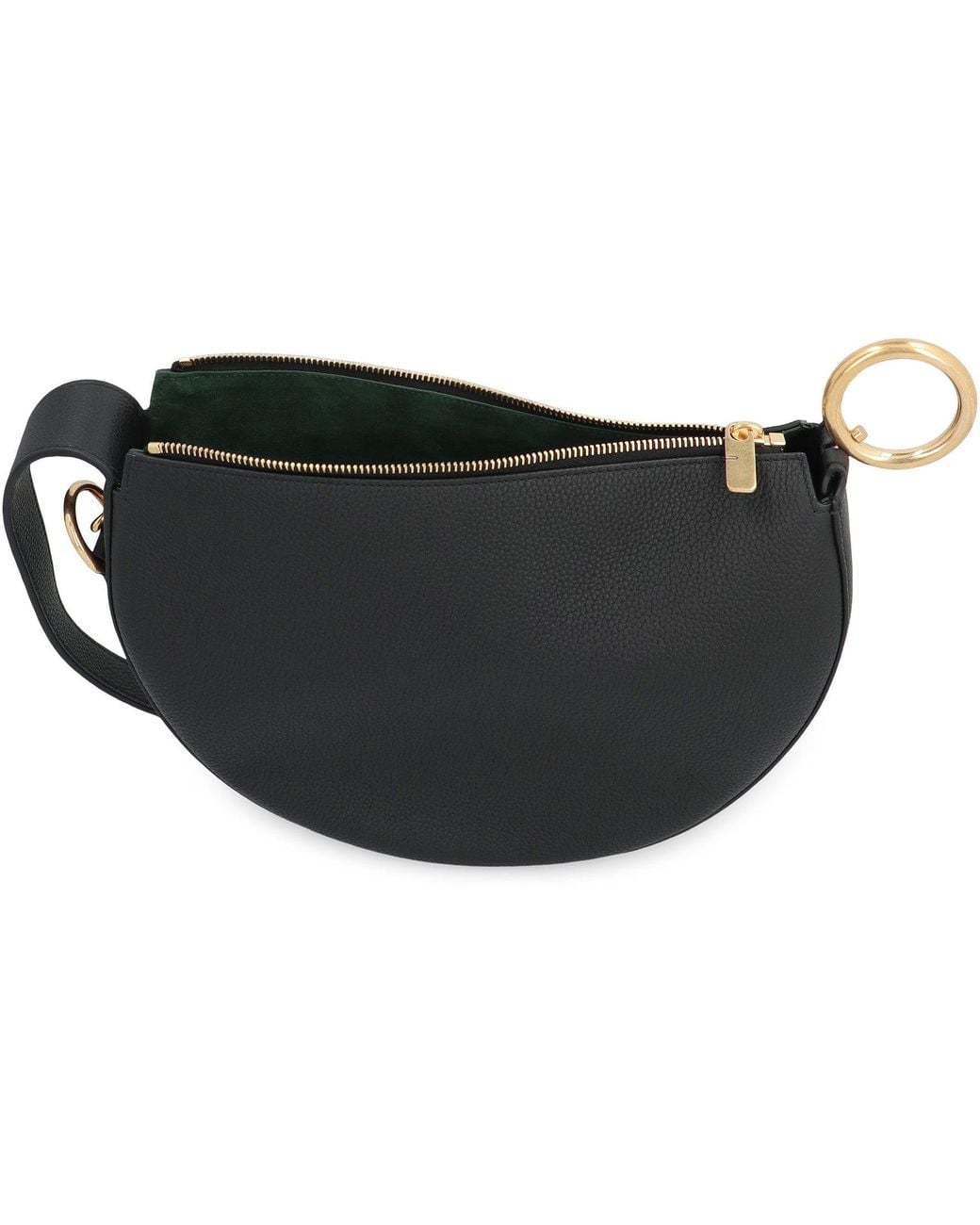 Burberry Black Knight Arc Mini Leather Shoulder Bag