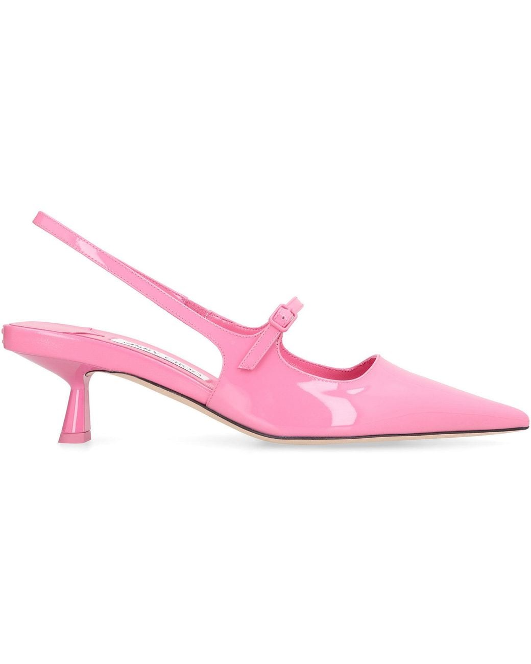 Jimmy Choo Pink Solid Pointed Toe Pumps