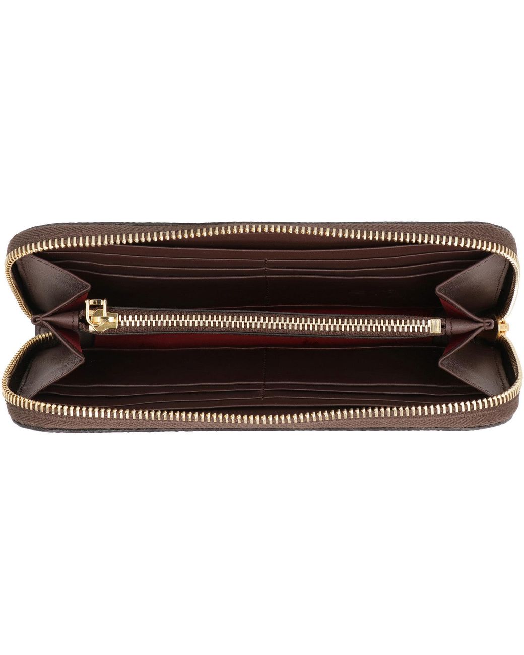 Etro Brown Mini Coated Canvas Wallet With Paisley Motif
