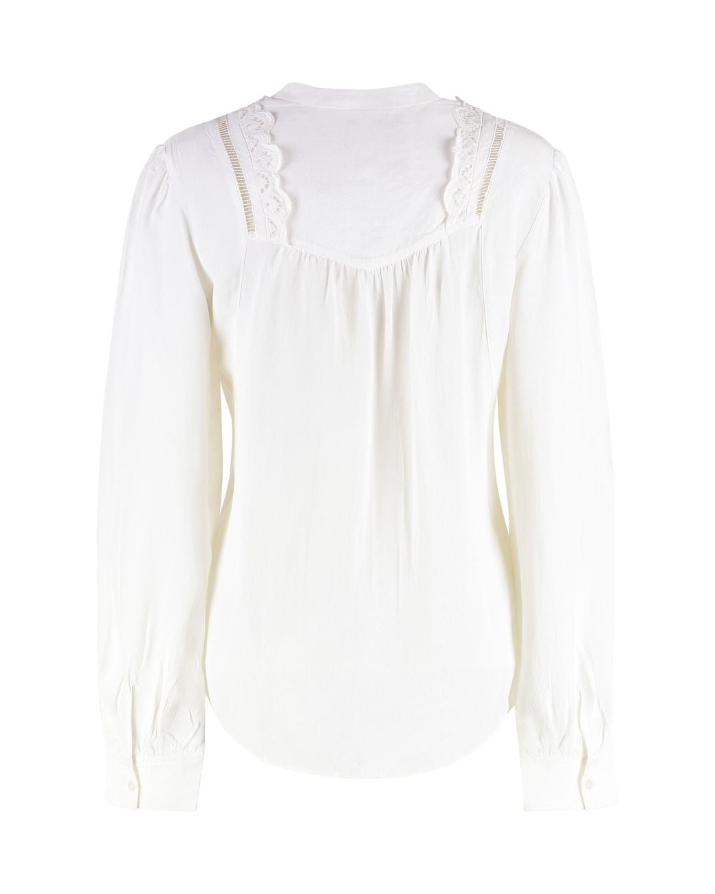 Isabel Marant White Band Collar Top