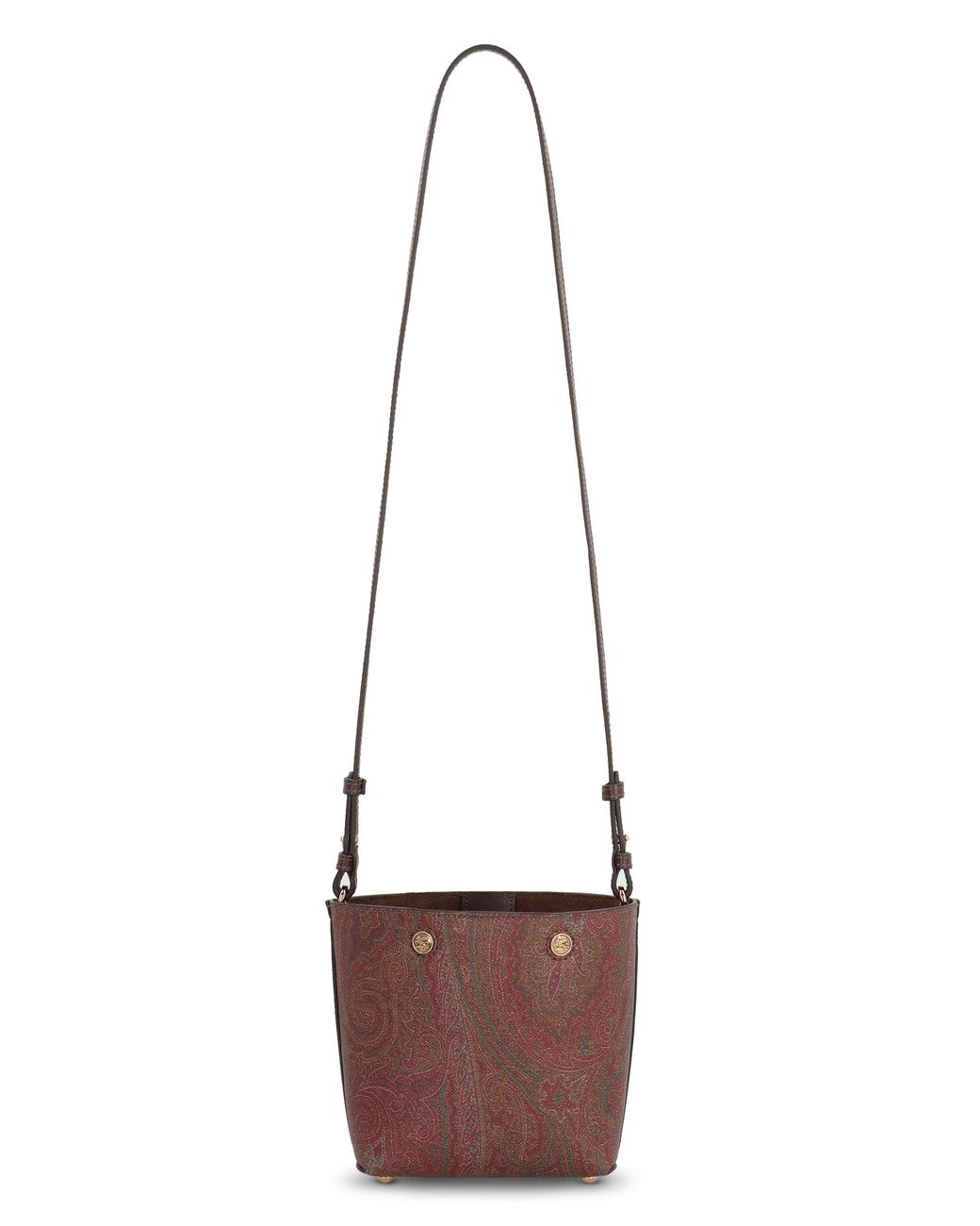 Etro Red Mini Tote Bag Essential Jacquard Cotton