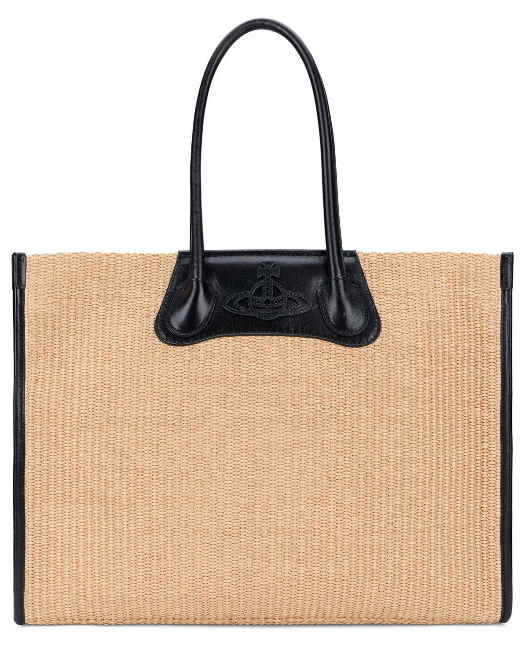 Vivienne Westwood Natural Tote Bag Troy Woven Cotton
