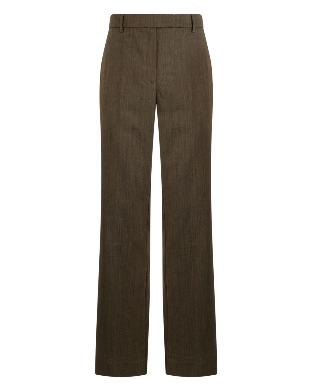 Ganni Green High-Waisted Pants