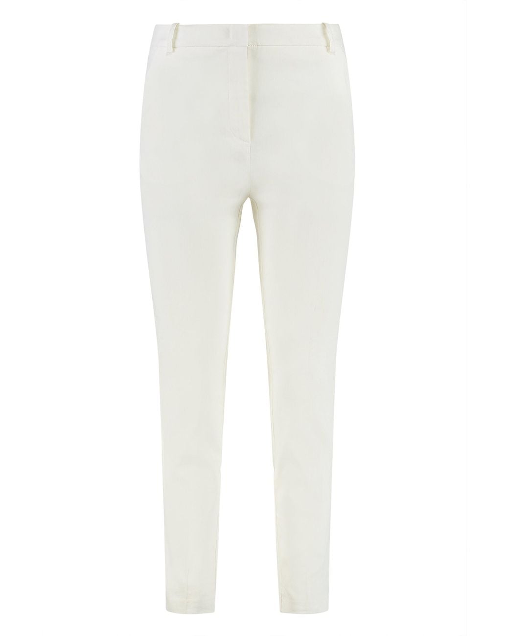 Pinko White Bello Straight-Leg Trousers