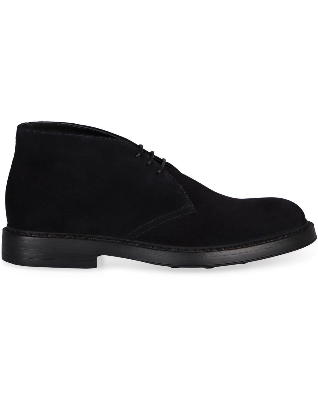 Doucal's Black Suede Desert Boots for men