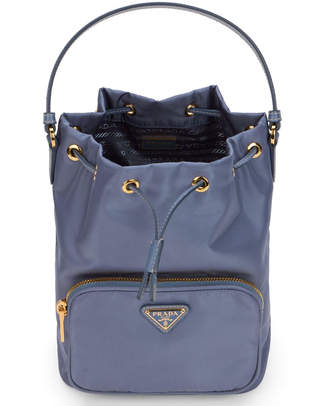 Borsa a Secchiello Duet di Prada in Blue
