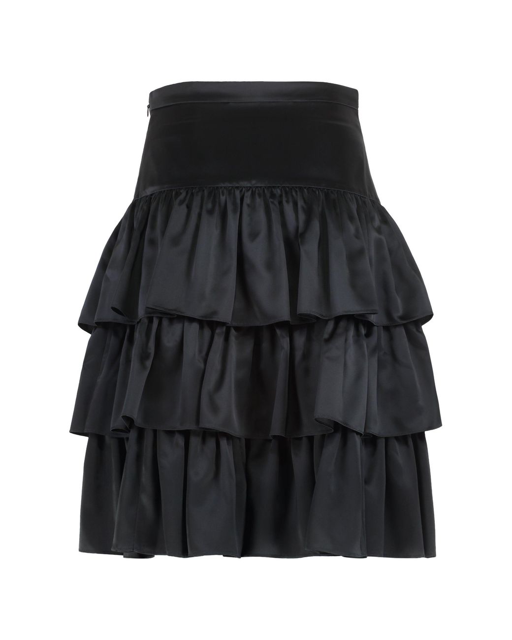 Valentino Garavani Black Satin Skirt