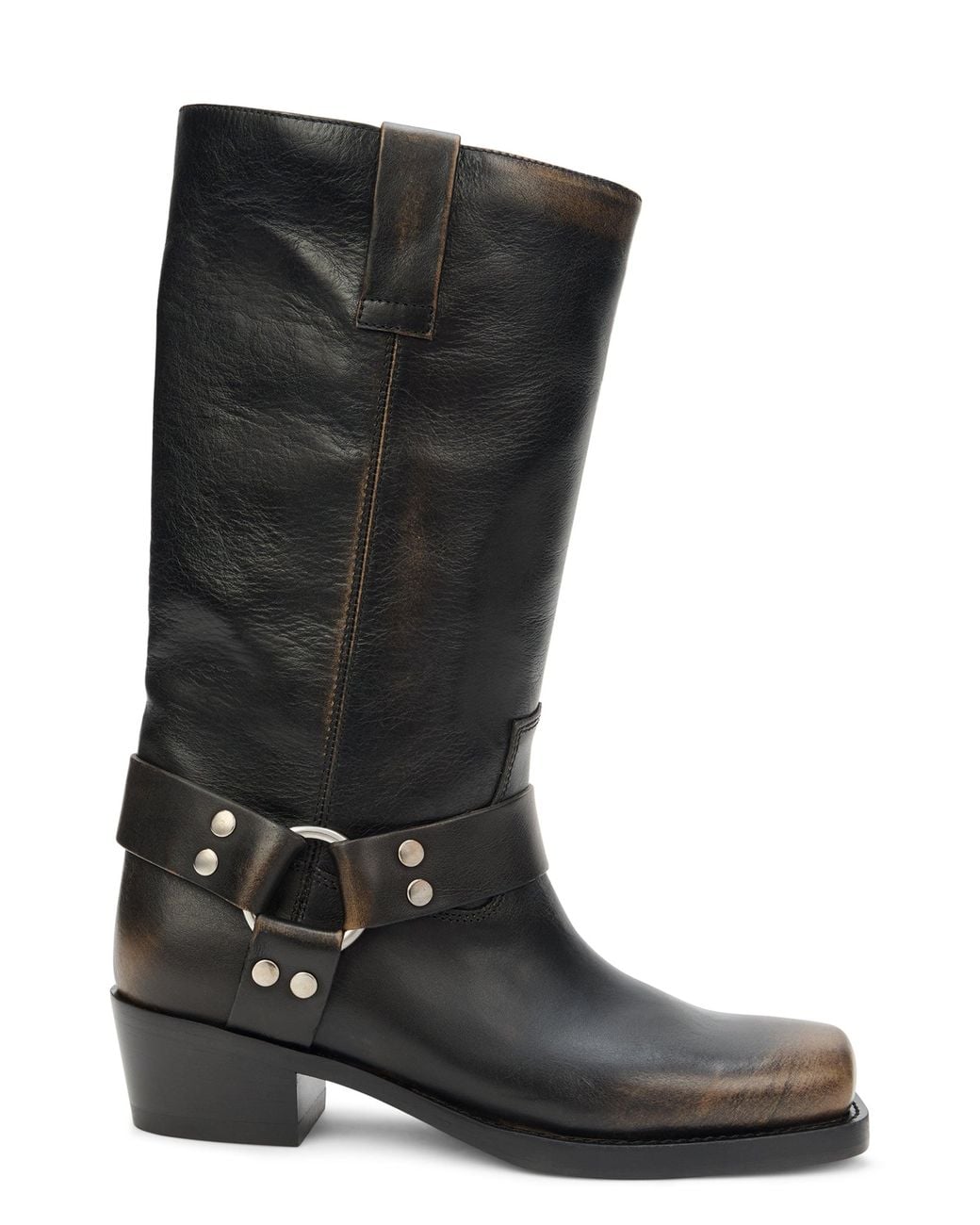 Paris Texas Black Boots With Buckle