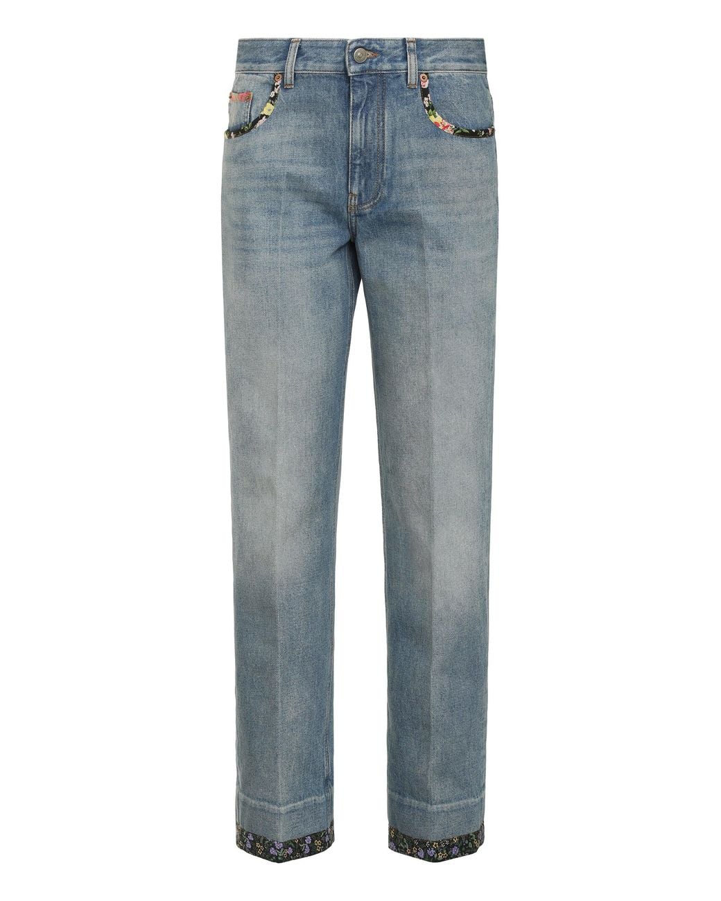 Valentino Garavani Blue High-Rise Flared Jeans