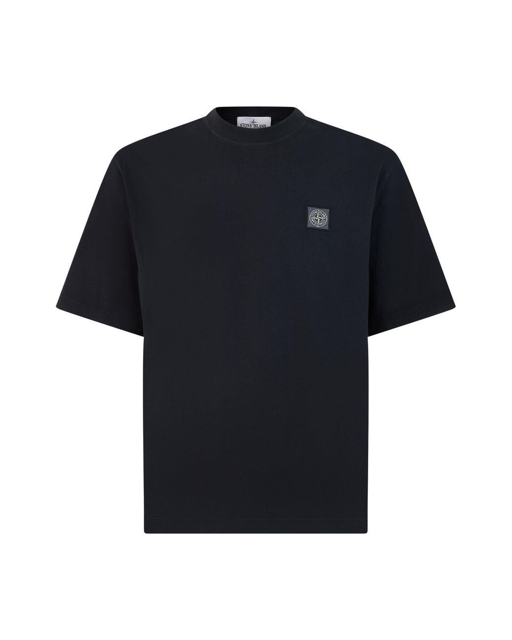 Stone Island Black Short-Sleeve T-Shirt for men