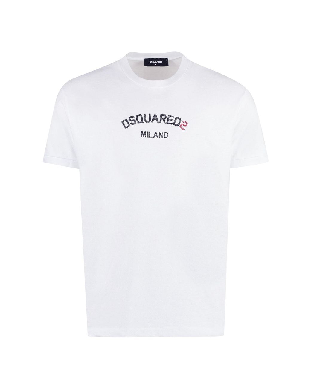 DSquared² White Classic Comfort Graphic T-Shirt for men