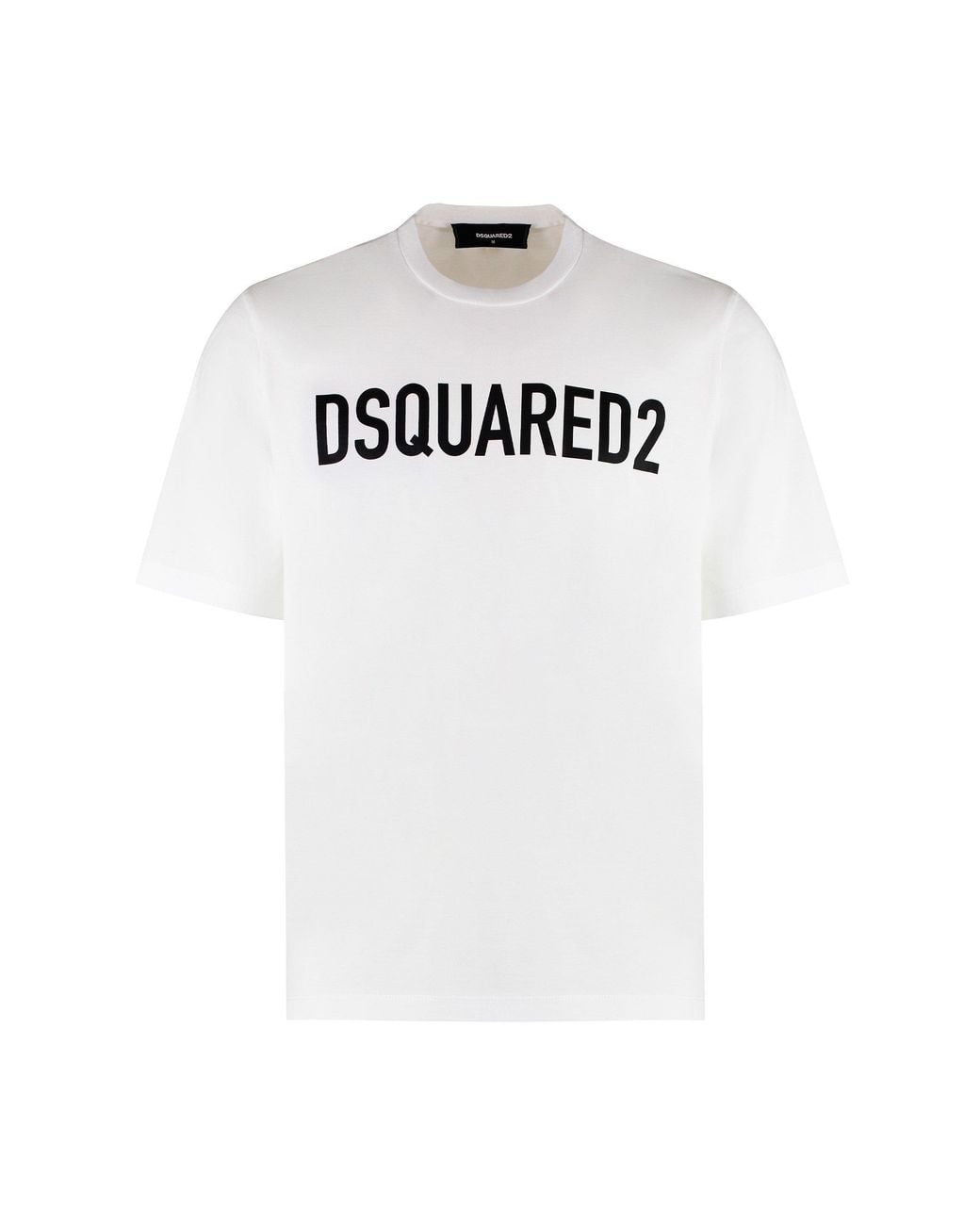 DSquared² White Logo Cotton T-Shirt for men