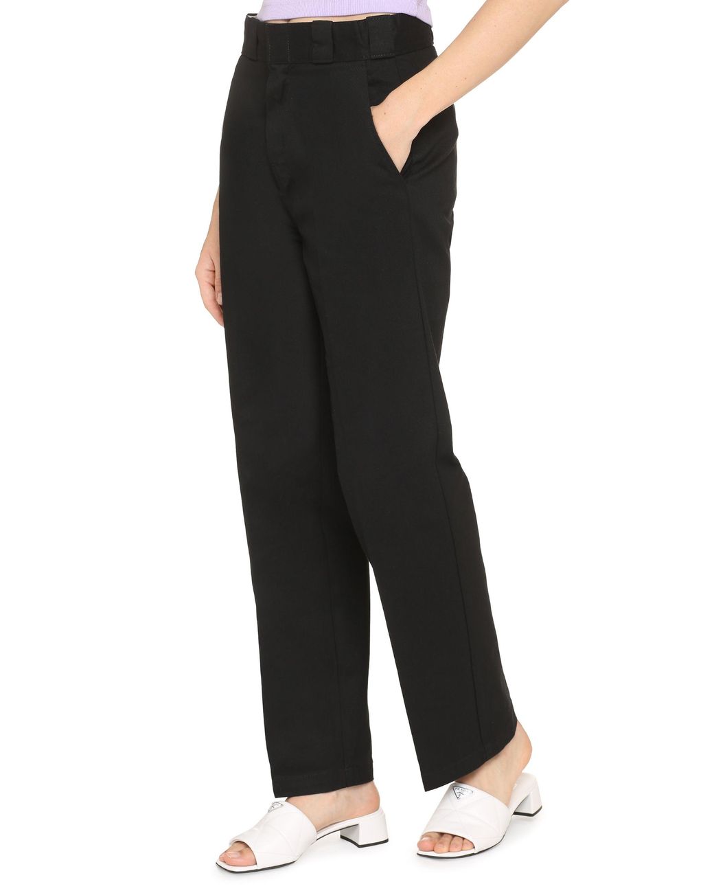 Dickies Black Elizaville Straight-Leg Trousers