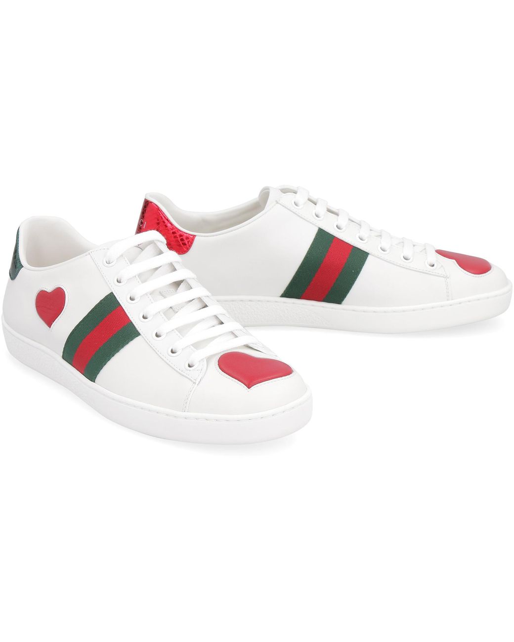 gucci heart sneakers