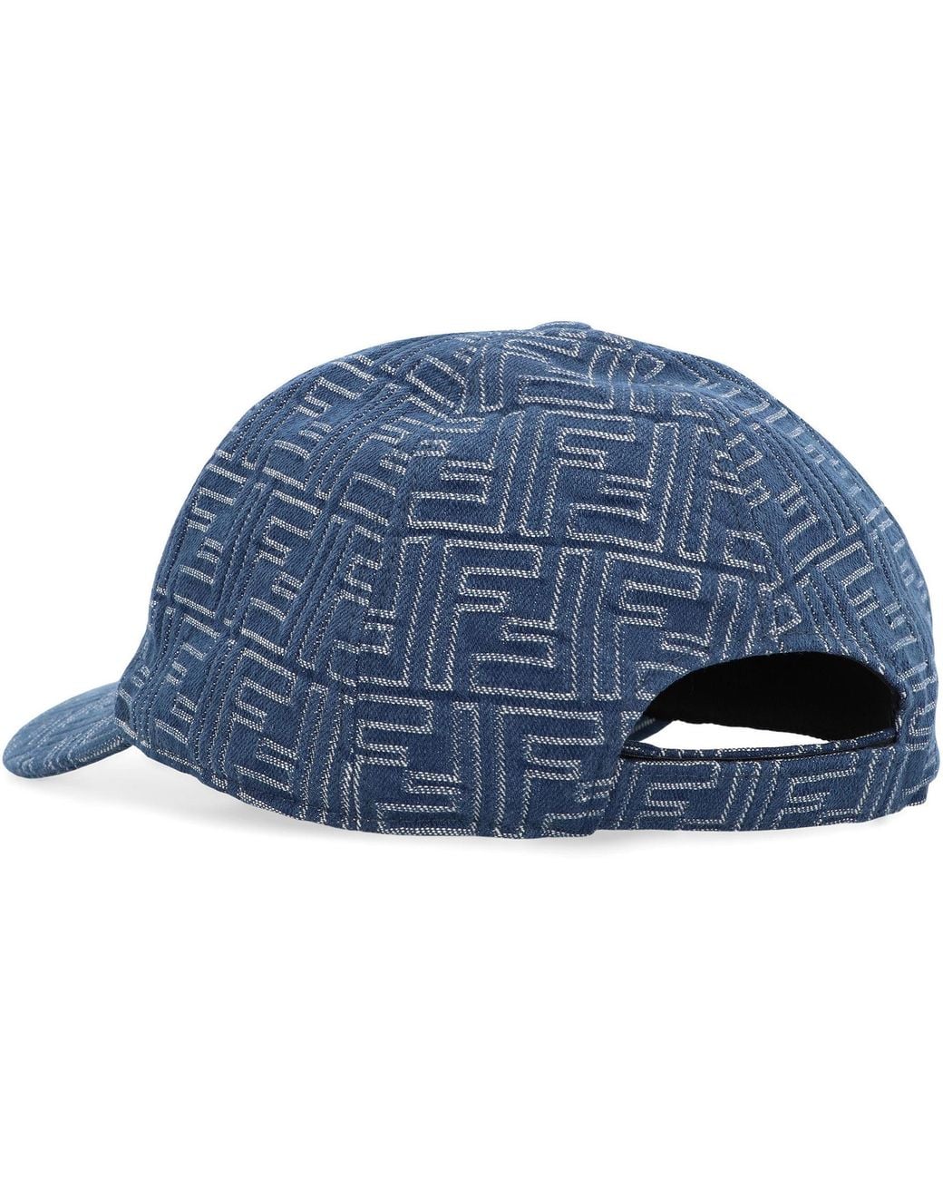 Fendi Blue Baseball Cap for men