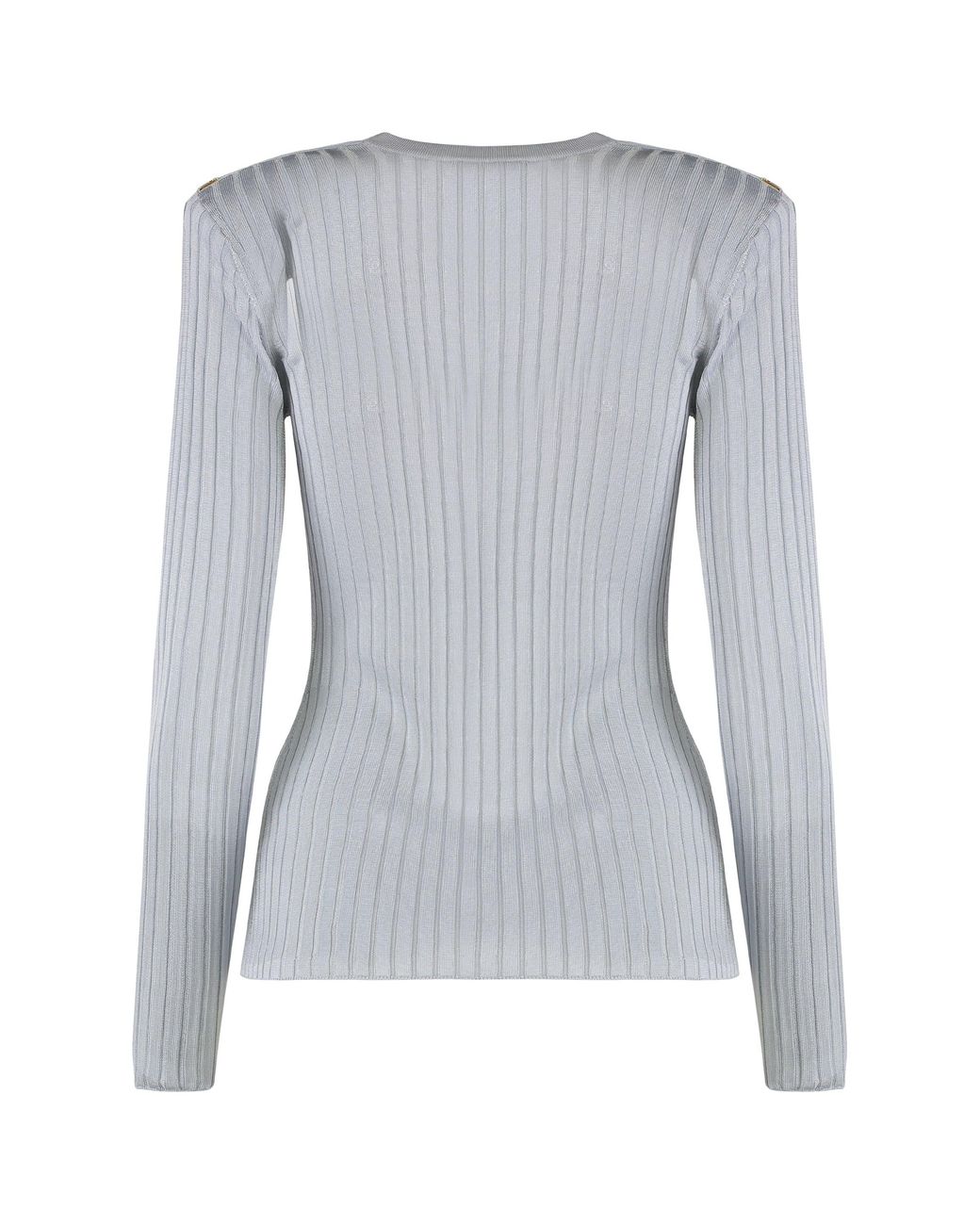 Elisabetta Franchi Gray Long Sleeve Top